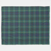 Classic Blue Green Kariert Fleecedecke (Vorderseite (Horizontal))