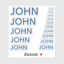 Classic Blue Individuelle Name 15 Sizes Simple Joh