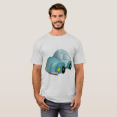 Classic Blue Käfer Tshirt. T-Shirt (Vorne ganz)