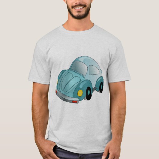 Classic Blue Käfer Tshirt. T-Shirt (Vorderseite)