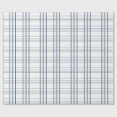 Classic Blue Kariert Geschenkpapier (Flach)