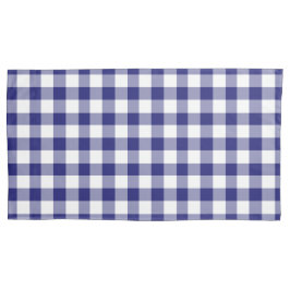 Classic Blue Kariert Gingham Pattern Kissenbezug