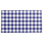 Classic Blue Kariert Gingham Pattern Kissenbezug (Vorderseite-Rechts)