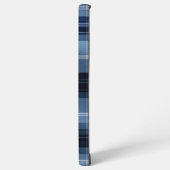 Classic Blue Kariert Pattern - Trendy Tartan Desig Samsung Galaxy Hülle (Linke Seite)