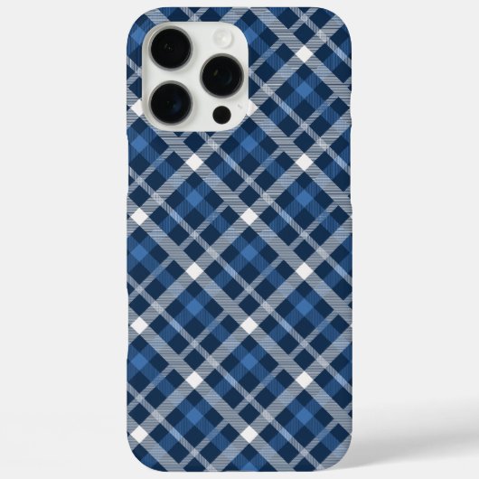 Classic Blue Kariert Phone Case - Stilvolles Tarta (Rückseite)