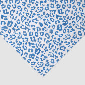 Classic Blue Leopard Print Seidenpapier (Detail)
