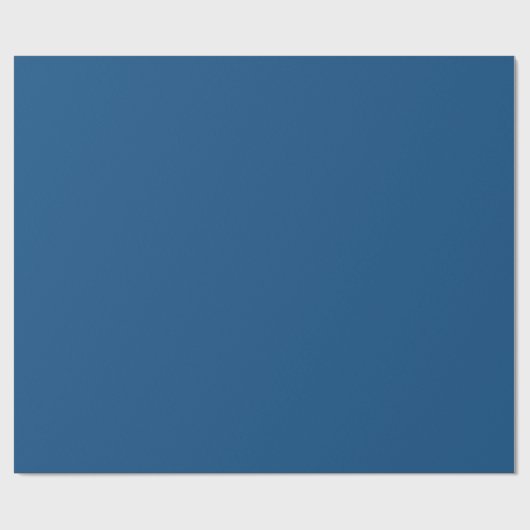 Classic Blue Matte Wrapping Paper Geschenkpapier (Flach)