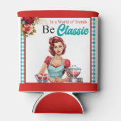 Classic Blue Pinup Junggeselinnen-Abschied Dosenkühler (Rückseite)