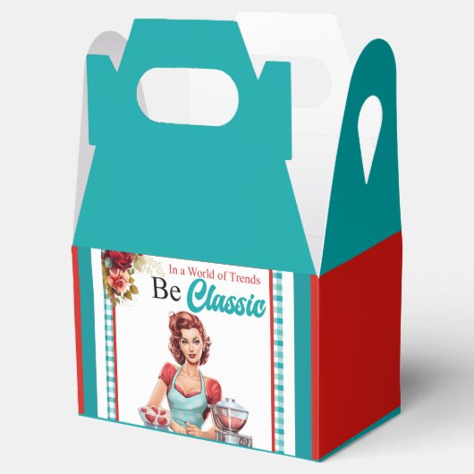 Classic Blue Pinup Junggeselinnen-Abschied Geschenkschachtel (Geöffnet)