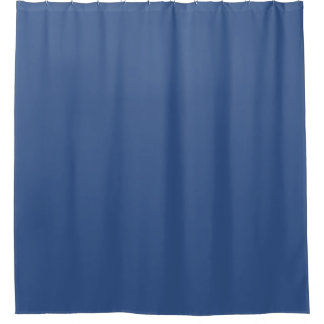 Classic Blue Schlicht Solid Color Duschvorhang