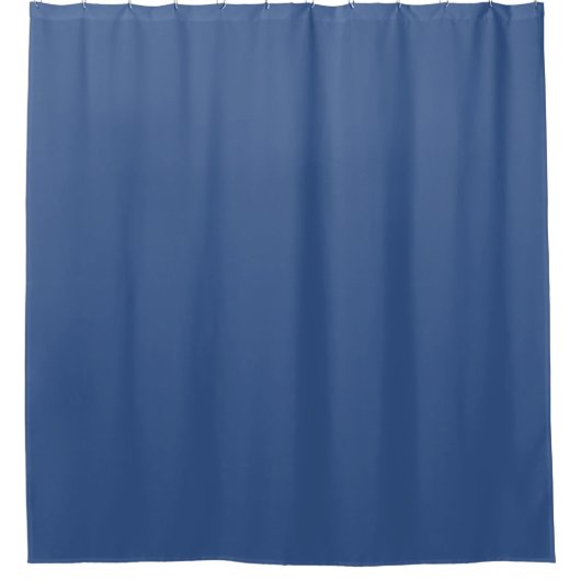 Classic Blue Schlicht Solid Color Duschvorhang (Vorderseite)