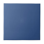 Classic Blue Schlicht Solid Color Fliese (Vorderseite)