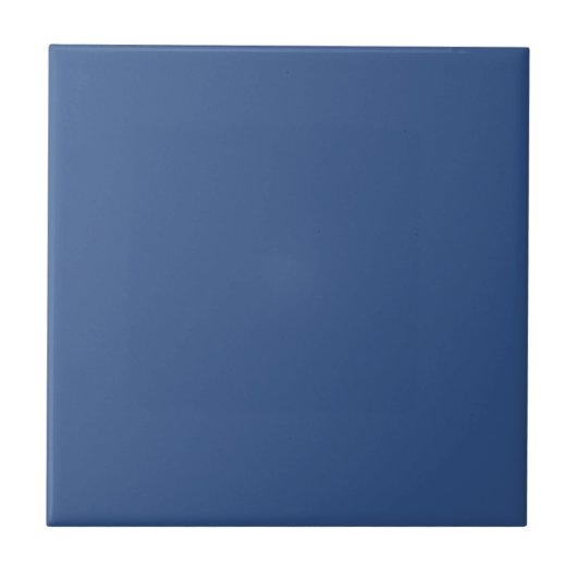 Classic Blue Schlicht Solid Color Fliese (Vorderseite)