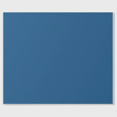 Classic Blue Solid Color Geschenkpapier (Flach)
