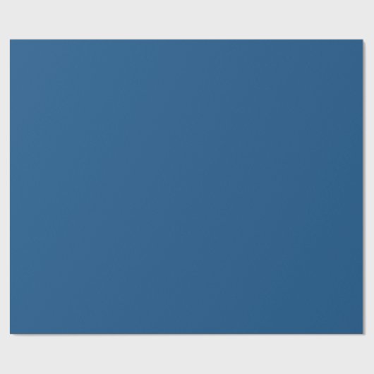 Classic Blue Solid Color Geschenkpapier (Flach)
