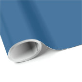 Classic Blue Solid Color Geschenkpapier (Rolleneckpunkt)