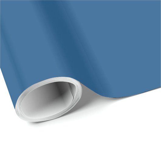 Classic Blue Solid Color Geschenkpapier (Rolleneckpunkt)