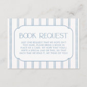 Classic Blue Striped Books for Baby Begleitkarte (Vorderseite)