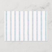Classic Blue Striped Books for Baby Begleitkarte (Rückseite)