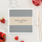 Classic Blue Stripes Napkins Serviette (Beispiel)