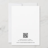 Classic Blue Stripes Photo Wedding Save The Date (Rückseite)