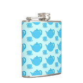 Classic Blue Teapot Flachmann (Rechts)