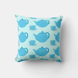 Classic Blue Teapot Kissen