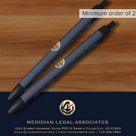 Classic Blue und Gold Legal Pen Kugelschreiber