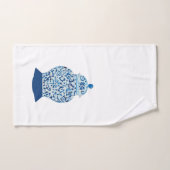 Classic Blue und White Ginger Jar Badhandtuch Set (Handtuch)