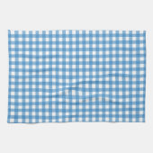 Classic Blue und White Gingham Geschirrtuch (Horizontal)