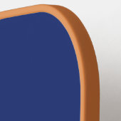 Classic Blue Unique Monogram, Anfangsname Pickleball Schläger (Linke Seite)