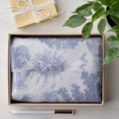 Classic Blue Vintag French Chateau Toile Seidenpapier (Geschenk)