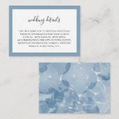 Classic Blue Watercolor Begleitkarte (Vorne/Hinten)