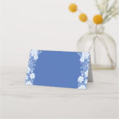 Classic Blue White Chinoiserie Hochzeitssitze Platzkarte (Rückseite)