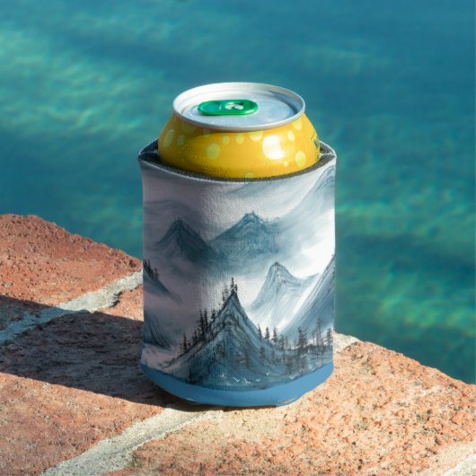 Classic Blue White Chinoiserie Landschaftsbild Mal Dosenkühler (In Situ Pool)