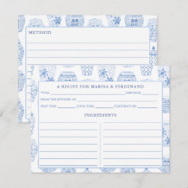 Classic Blue-White-Ginger-Jar-Rezept-Karte Einladung