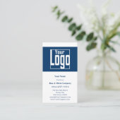 Classic Blue & White Portrait Format Loyalty & Terminkarte (Stehend Vorderseite)