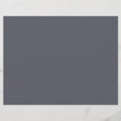 Classic Blue Wild Floral Bridal Bingo Game (Rückseite)