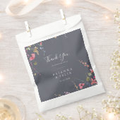 Classic Blue Wild Floral Vielen Dank für Ihre Hoch Geschenktütchen (Ausgeschnitten)