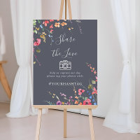 Classic Blue Wild Teilen Sie die Liebe Hashtag