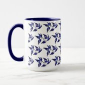 Classic Blue Willow Birds Design Tasse (Links)