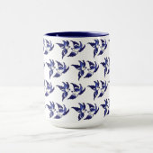 Classic Blue Willow Birds Design Tasse (Zentrum)