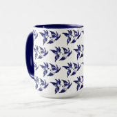 Classic Blue Willow Birds Design Tasse (Vorderseite Links)