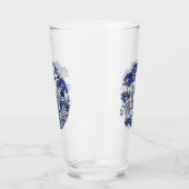 Classic Blue Willow China Design Glas (Links)