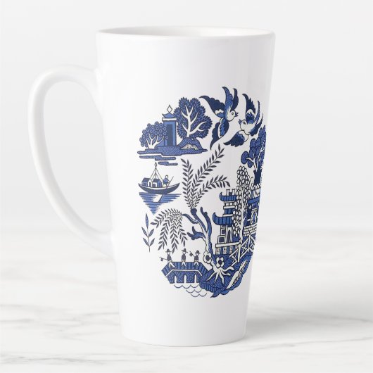 Classic Blue Willow China Design Milchtasse (Links)