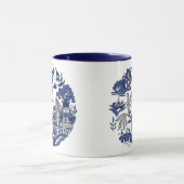 Classic Blue Willow China Design Tasse (Zentrum)