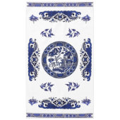 Classic Blue Willow China Design Tischdecke (Vorderseite)