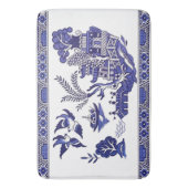 Classic Blue Willow Design Badematte (Vorderseite Vertikal)