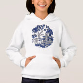 Classic Blue Willow Design Hoodie (Vorderseite)