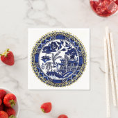 Classic Blue Willow Design Paper Napkins Serviette (Beispiel)
